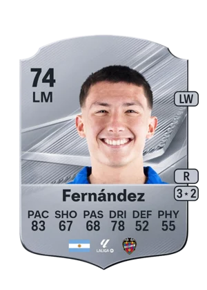 Fernández - 74 - Rare EA FC 27 card