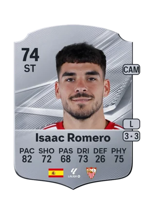 Isaac Romero - 74 - Rare EA FC 27 card