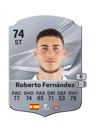 Roberto Fernández - 74 - Rare EA FC 27 card