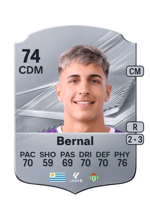 Bernal - 74 - Rare EA FC 27 card