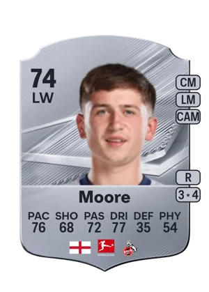 Moore - 74 - Rare EA FC 27 card