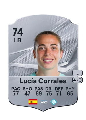 Lucía Corrales - 74 - Rare EA FC 27 card