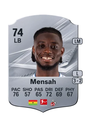Mensah - 74 - Rare EA FC 27 card