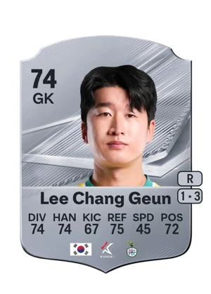Lee Chang Geun - 74 - Rare EA FC 27 card