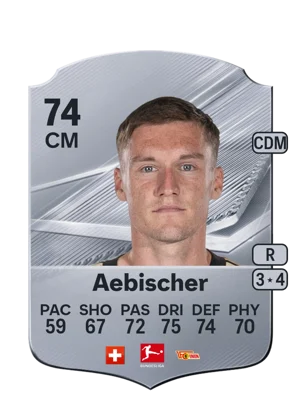 Aebischer - 74 - Rare EA FC 27 card