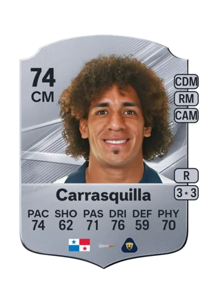 Carrasquilla - 74 - Rare EA FC 27 card