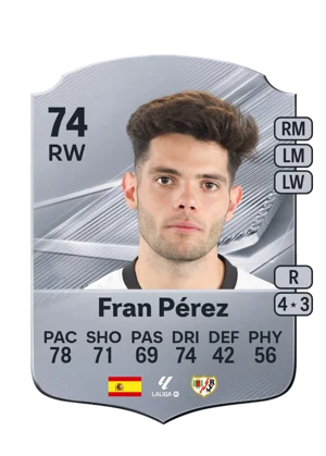 Fran Pérez - 74 - Rare EA FC 27 card