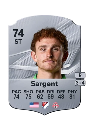 Sargent - 74 - Rare EA FC 27 card