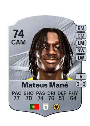 Mateus Mané - 74 - Rare EA FC 27 card