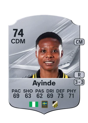 Ayinde - 74 - Rare EA FC 27 card