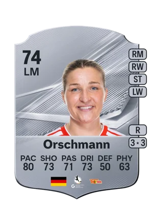 Orschmann - 74 - Rare EA FC 27 card