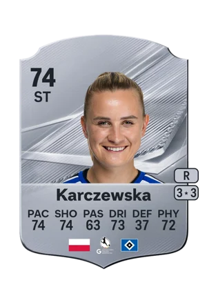 Karczewska - 74 - Rare EA FC 27 card