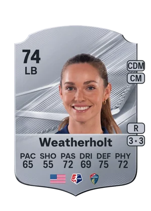 Weatherholt - 74 - Rare EA FC 27 card