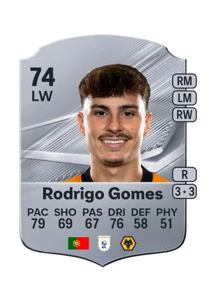 Rodrigo Gomes - 74 - Rare EA FC 27 card
