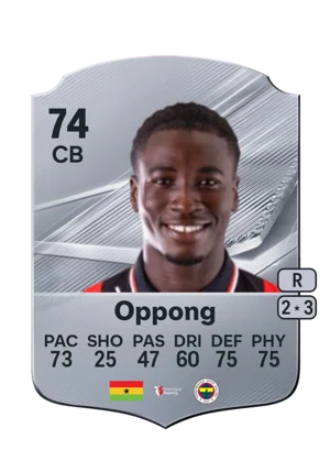 Oppong - 74 - Rare EA FC 27 card