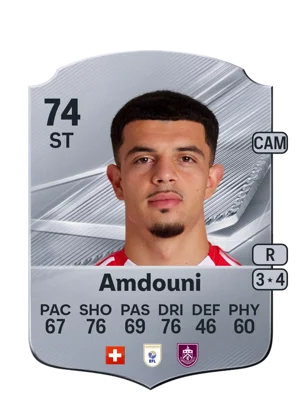 Amdouni - 74 - Rare EA FC 27 card