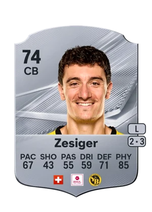 Zesiger - 74 - Rare EA FC 27 card