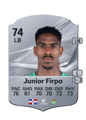 Junior Firpo - 74 - Rare EA FC 27 card