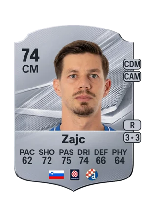 Zajc - 74 - Rare EA FC 27 card