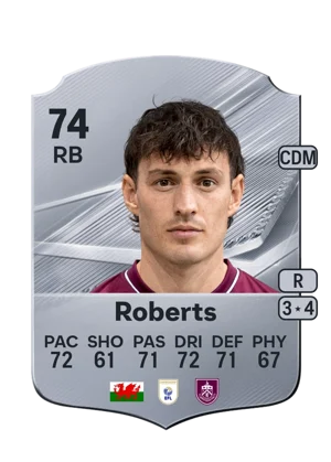 Roberts - 74 - Rare EA FC 27 card