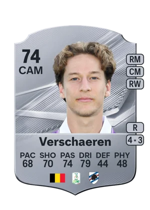 Verschaeren - 74 - Rare EA FC 27 card
