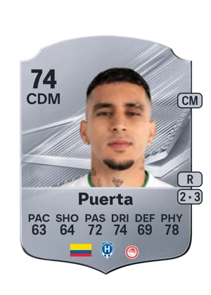 Puerta - 74 - Rare EA FC 27 card