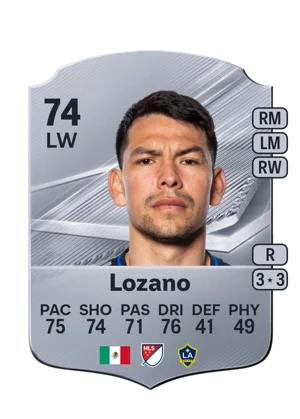 Lozano - 74 - Rare EA FC 27 card