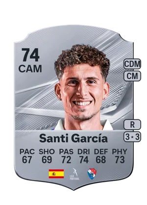 Santi García - 74 - Rare EA FC 27 card