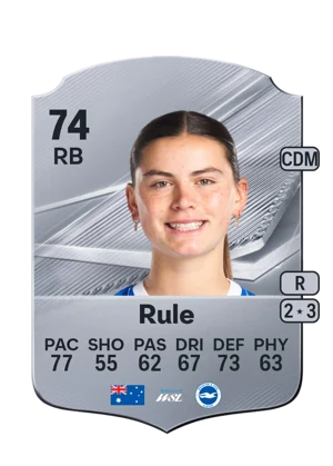 Rule - 74 - Rare EA FC 27 card