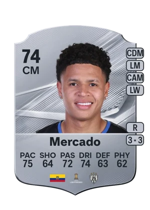 Mercado - 74 - Rare EA FC 27 card