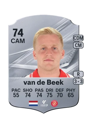 van de Beek - 74 - Rare EA FC 27 card