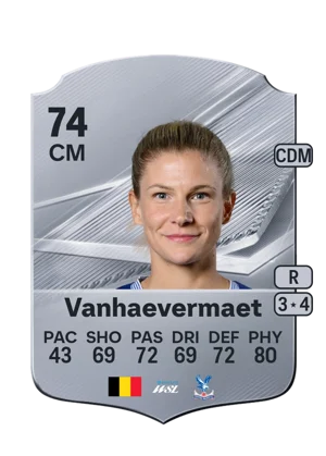 Vanhaevermaet - 74 - Rare EA FC 27 card