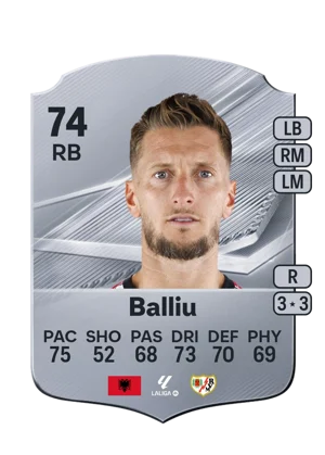 Balliu - 74 - Rare EA FC 27 card