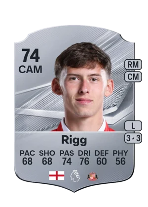 Rigg - 74 - Rare EA FC 27 card