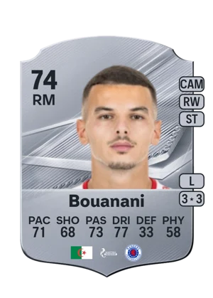 Bouanani - 74 - Rare EA FC 27 card