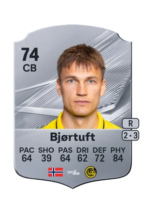 Bjørtuft - 74 - Rare EA FC 27 card