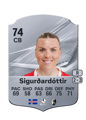Sigurðardóttir - 74 - Rare EA FC 27 card