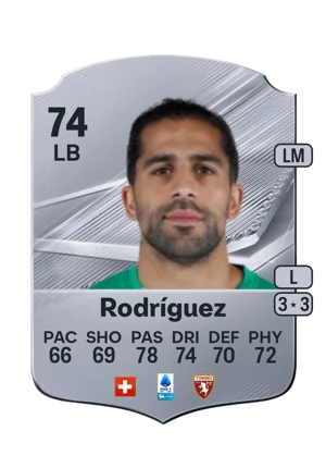 Rodríguez - 74 - Rare EA FC 27 card