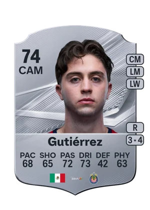 Gutiérrez - 74 - Rare EA FC 27 card