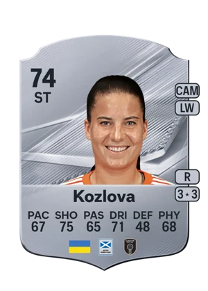 Kozlova - 74 - Rare EA FC 27 card