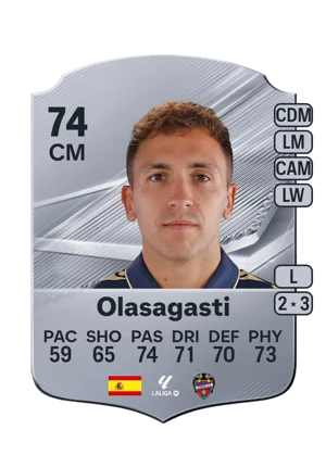 Olasagasti - 74 - Rare EA FC 27 card