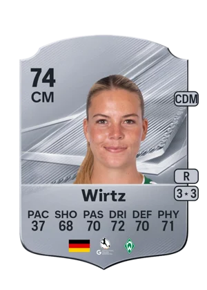 Wirtz - 74 - Rare EA FC 27 card