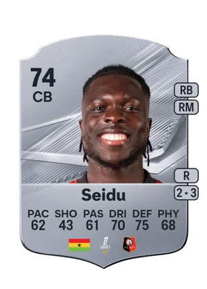 Seidu - 74 - Rare EA FC 27 card