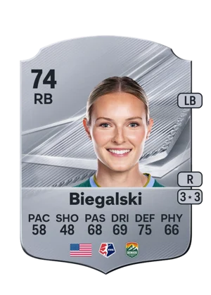 Biegalski - 74 - Rare EA FC 27 card