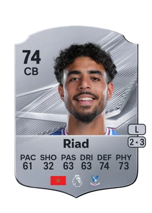 Riad - 74 - Rare EA FC 27 card