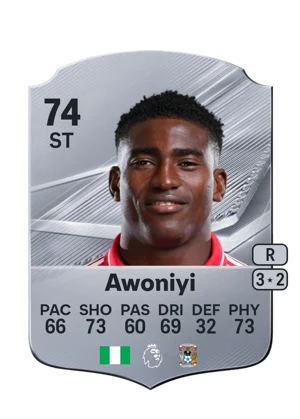 Awoniyi - 74 - Rare EA FC 27 card