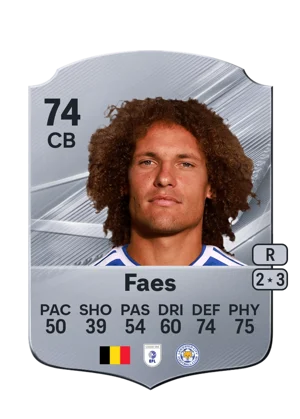 Faes - 74 - Rare EA FC 27 card