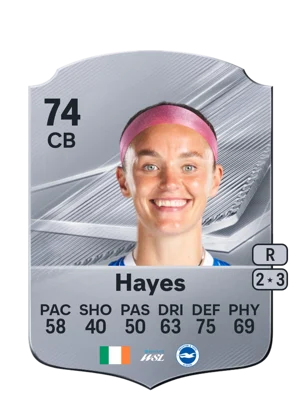 Hayes - 74 - Rare EA FC 27 card