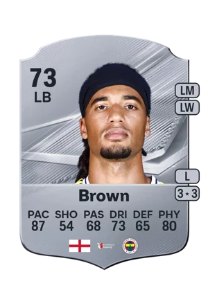 Brown - 73 - Rare EA FC 27 card