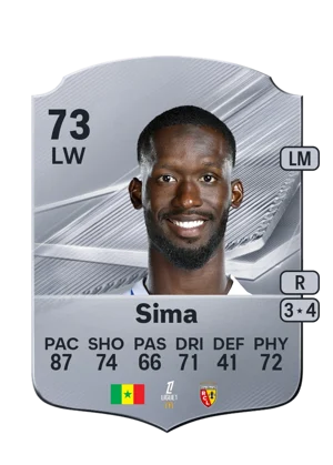 Sima - 73 - Rare EA FC 27 card